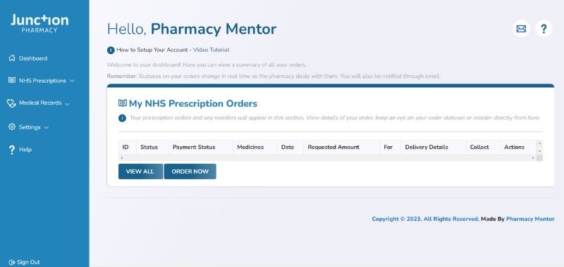 patient dashboard