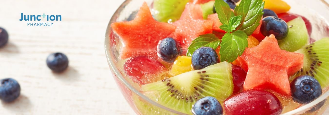Bowl of healthy fruit salad options