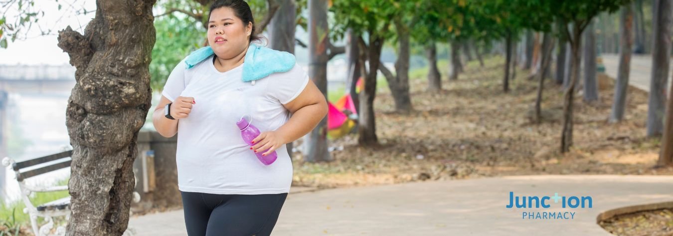 Woman jogging for weight loss
