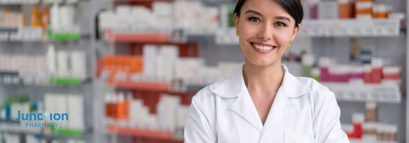 Pharmacist smiling