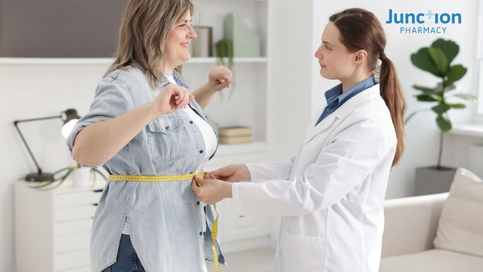 Woman visiting a private weight loss clinic