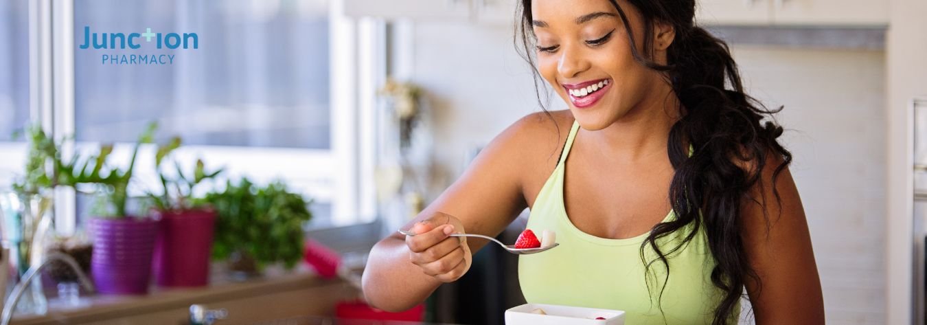 Woman healthy eating 