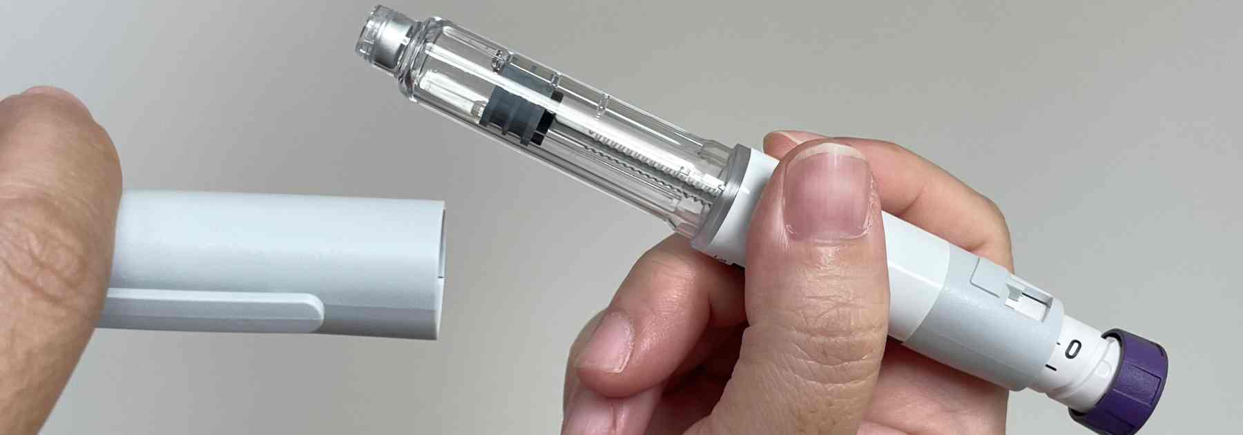 Close up weight loss pen