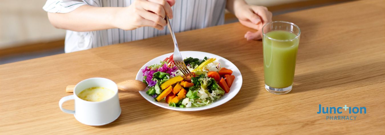 Healthy lunch meal