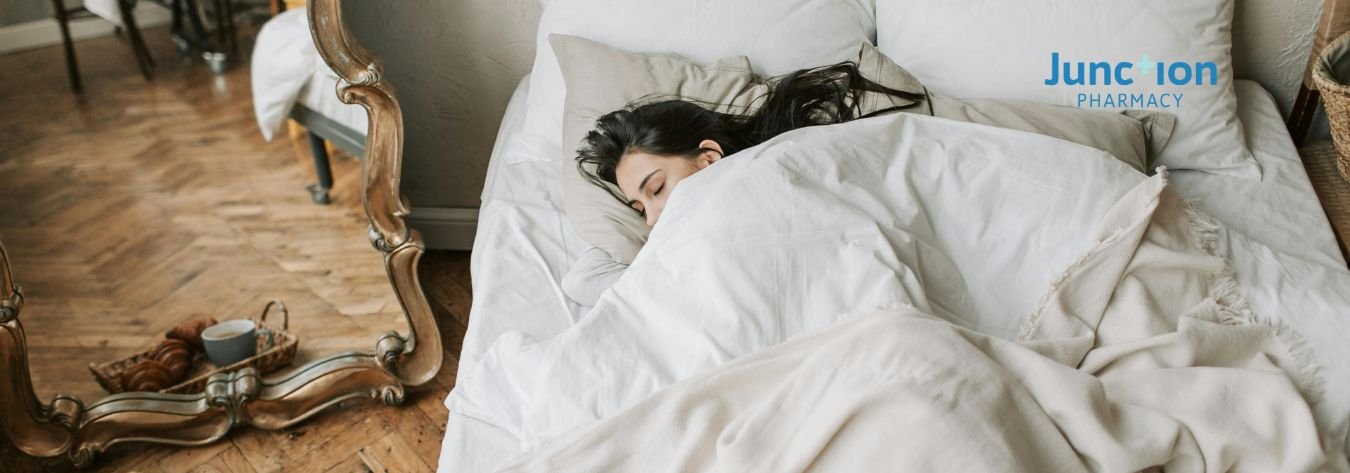 Woman sleeping the morning after