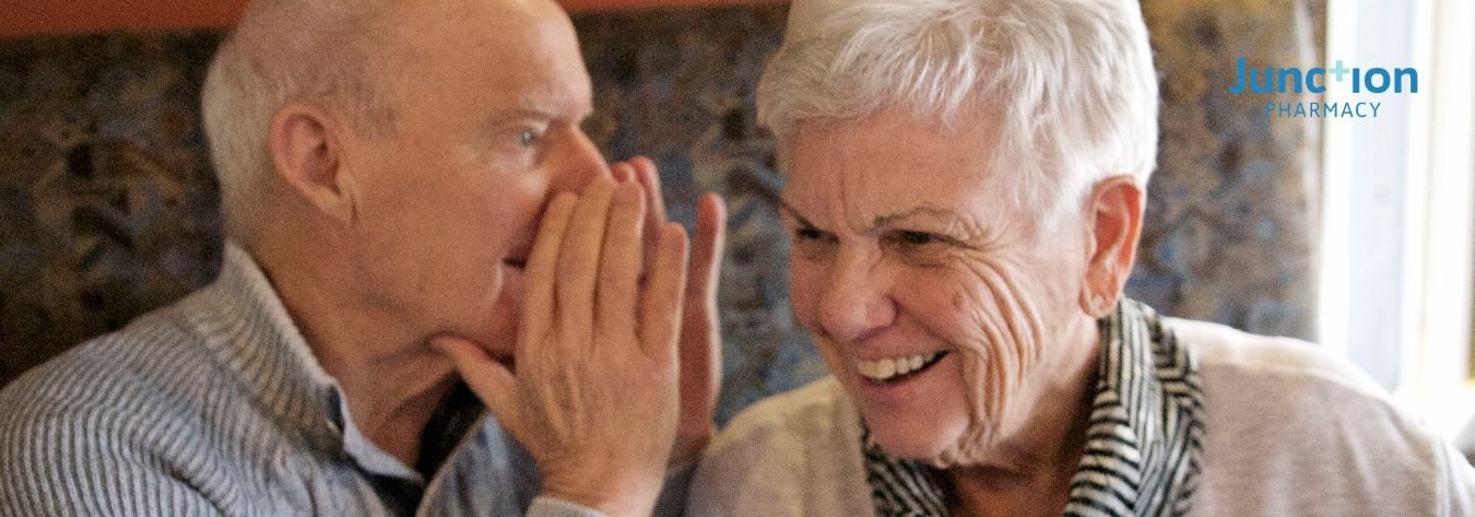 Elderly couple with good hearing